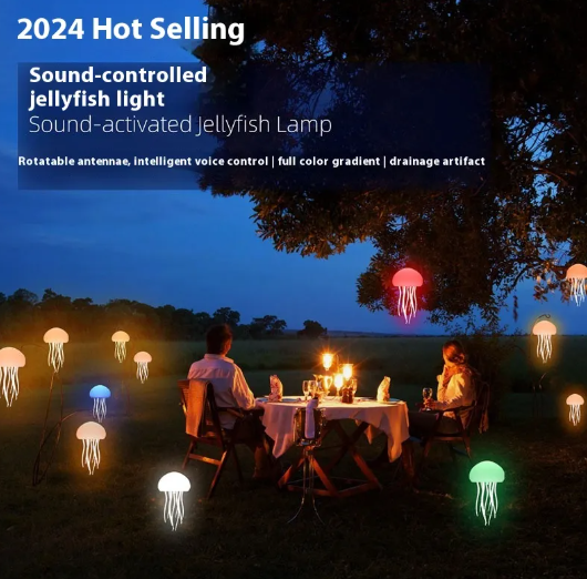 LED Jellyfish Mood Lamp Night Light
